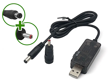 Універсальний перехідник з USB 5V на DC 9V/12V