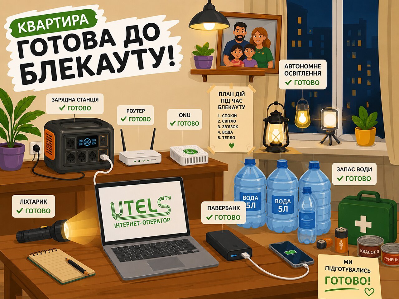 Як підготувати квартиру до відключень світла - практичний чеклист